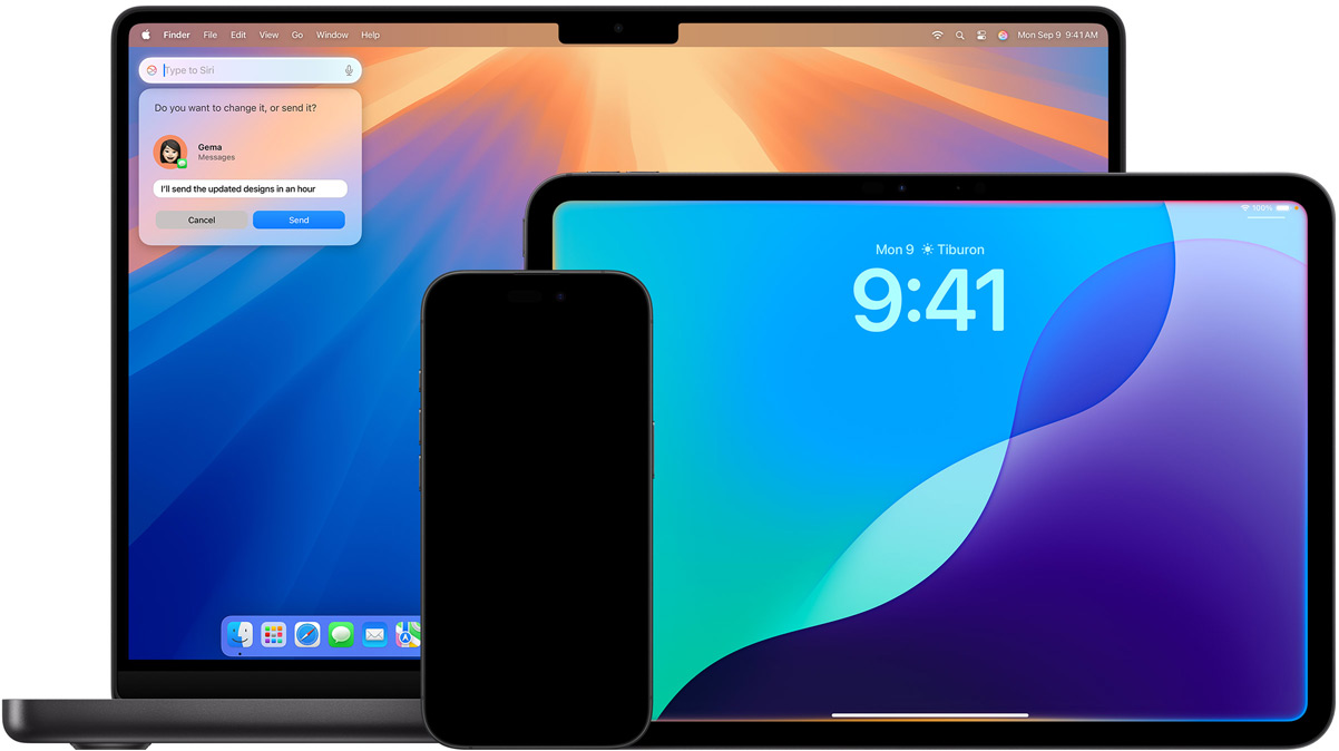 Mac, iPad og iPhone vises med nye Siri-funksjoner med Apple Intelligence som drivkraft