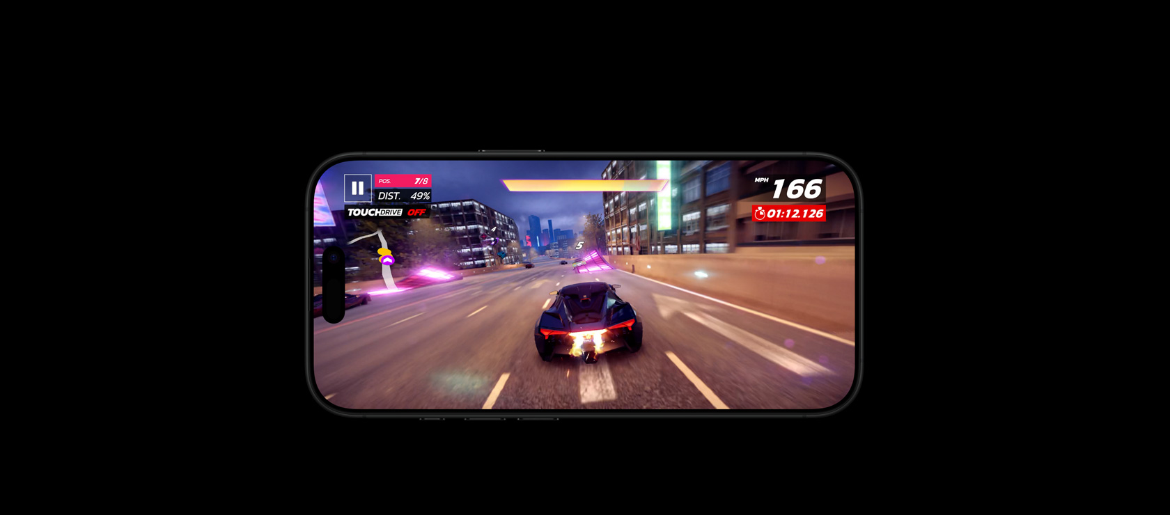 Video game sarat grafis yang memperlihatkan kekuatan baterai yang lebih lama di iPhone 16 Pro