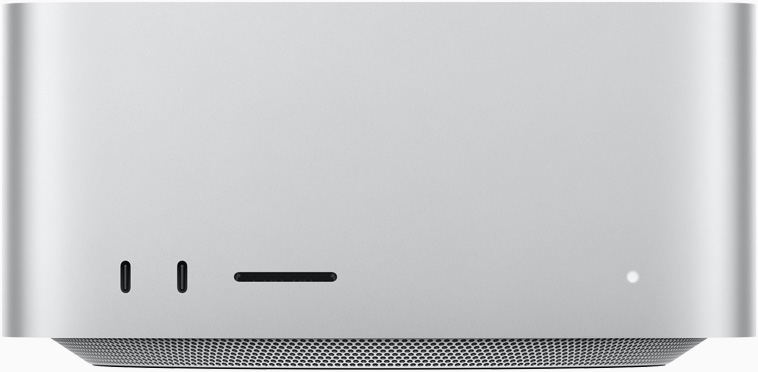 Vista frontal do Mac Studio