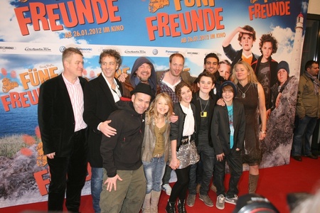 Roter Teppich beim Cinemaxx M�nchen: Das Produktionsteam, Regisseur mit Schauspielern
