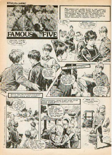 englisches Comic nach 'F�nf Freunde machen eine Entdeckung'