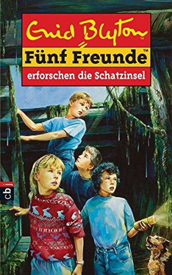 deutsches Buchcover: "Fünf Freunde erforschen die Schatzinsel"