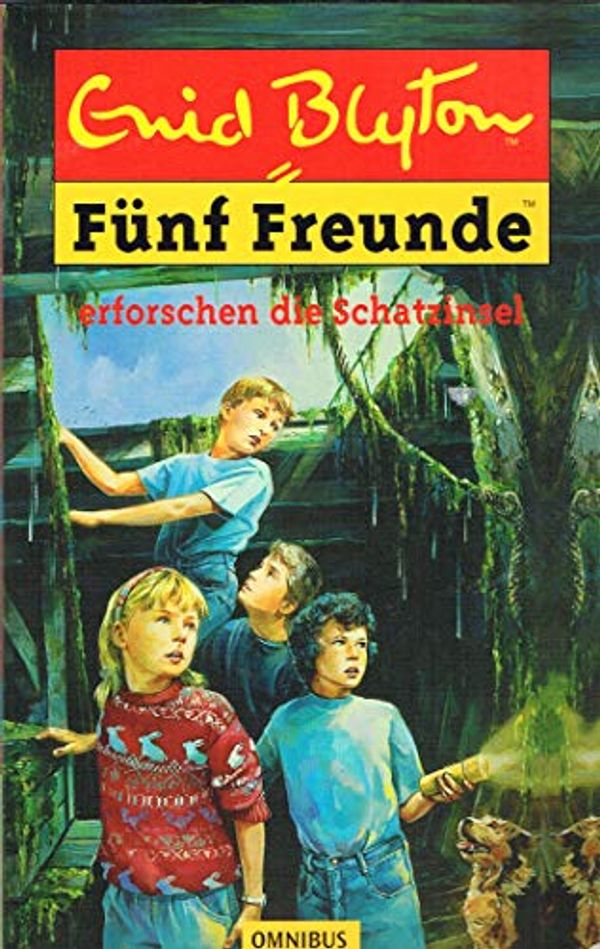 deutsches Buchcover: "Fünf Freunde erforschen die Schatzinsel"