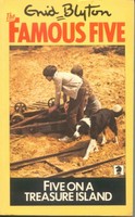 englisches Buchcover: "Five on a treasure island"