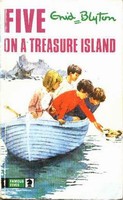 englisches Buchcover: "Five on a treasure island"
