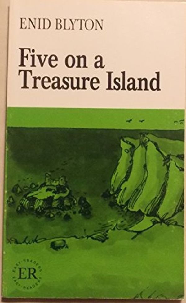 englisches Buchcover: "Five on a treasure island"