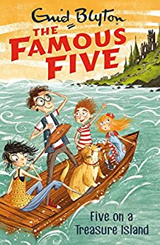 englisches Buchcover: "Five on a treasure island"