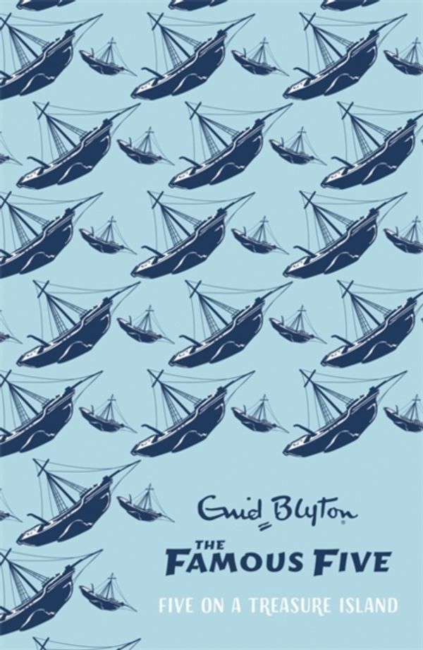 englisches Buchcover: "Five on a treasure island"