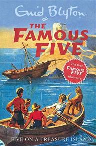 englisches Buchcover: "Five on a treasure island"