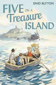 englisches Buchcover: "Five on a treasure island"