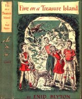 englisches Buchcover: "Five on a treasure island"