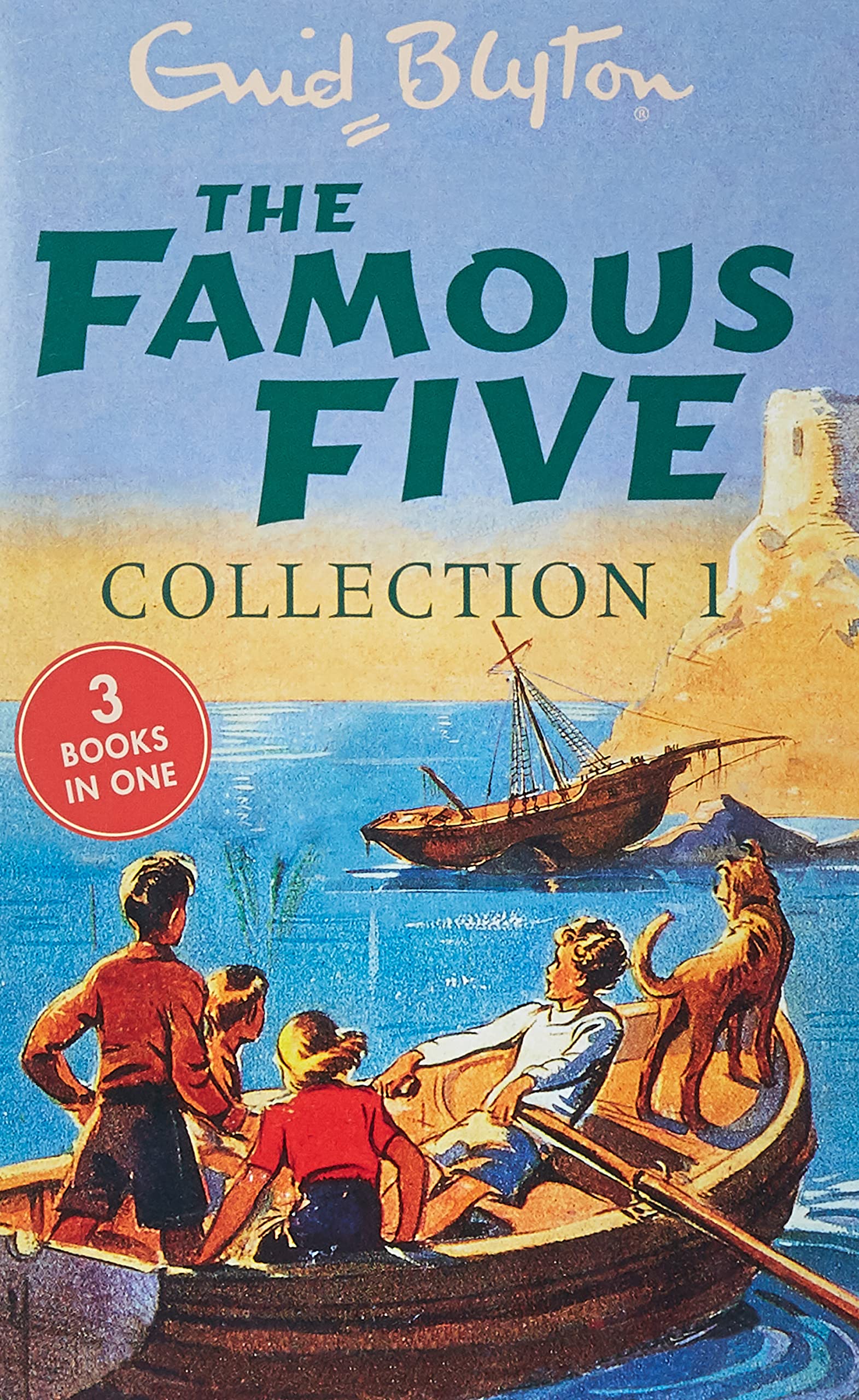 englisches Buchcover: "Five on a treasure island"