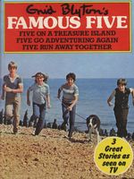 englisches Buchcover: "Five on a treasure island"