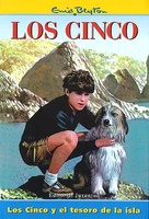 spanisches Buchcover: "Los Cinco y el tesoro de la isla"