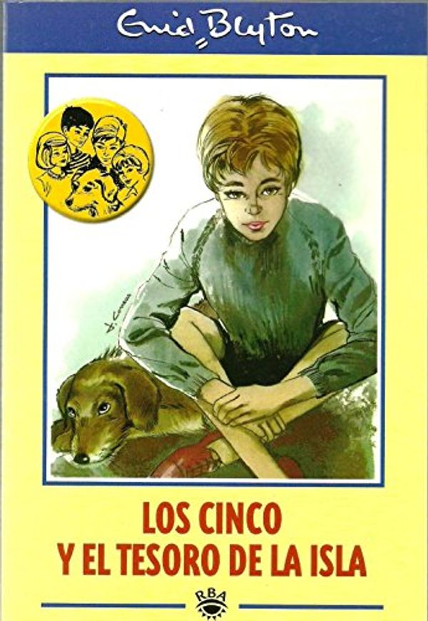spanisches Buchcover: "Los Cinco y el tesoro de la isla"
