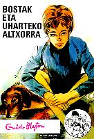 baskisches Buchcover: "Bostak Eta Uharteko Altxorra"