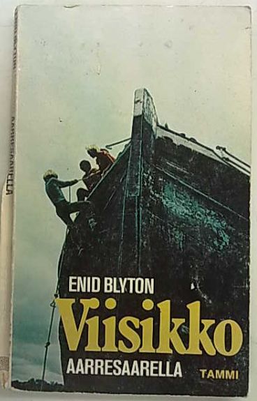 finnisches Buchcover: "Viisikko aarresaarella"