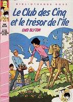 französisches Buchcover: "Le Club des Cinq et le trésor de l´ile"