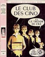 französisches Buchcover: "Le Club des Cinq et le trésor de l´ile"