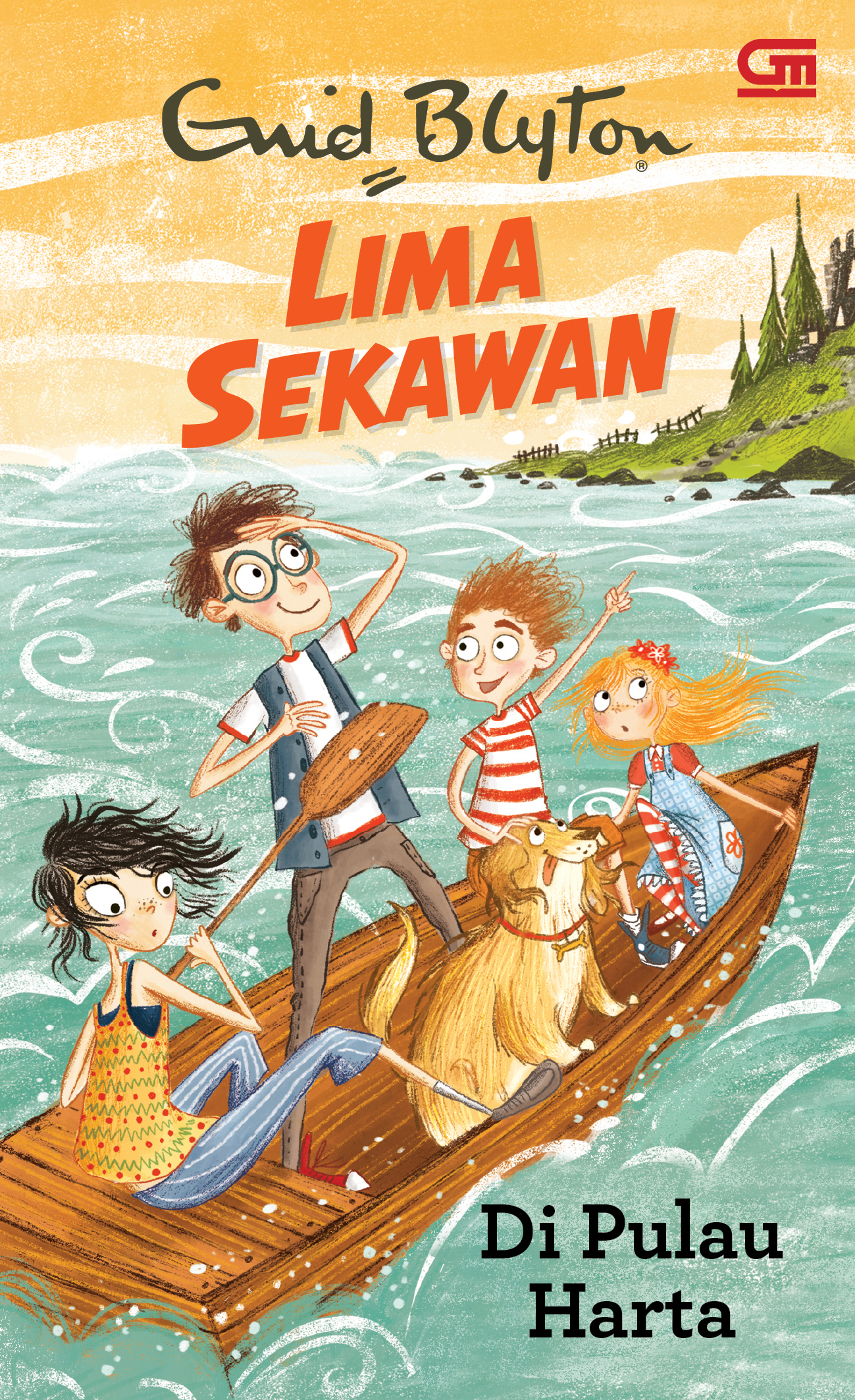 indonesisches Buchcover: "Seri Lima Sekawan: Di Pulau Harta"