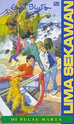 indonesisches Buchcover: "Seri Lima Sekawan: Di Pulau Harta"