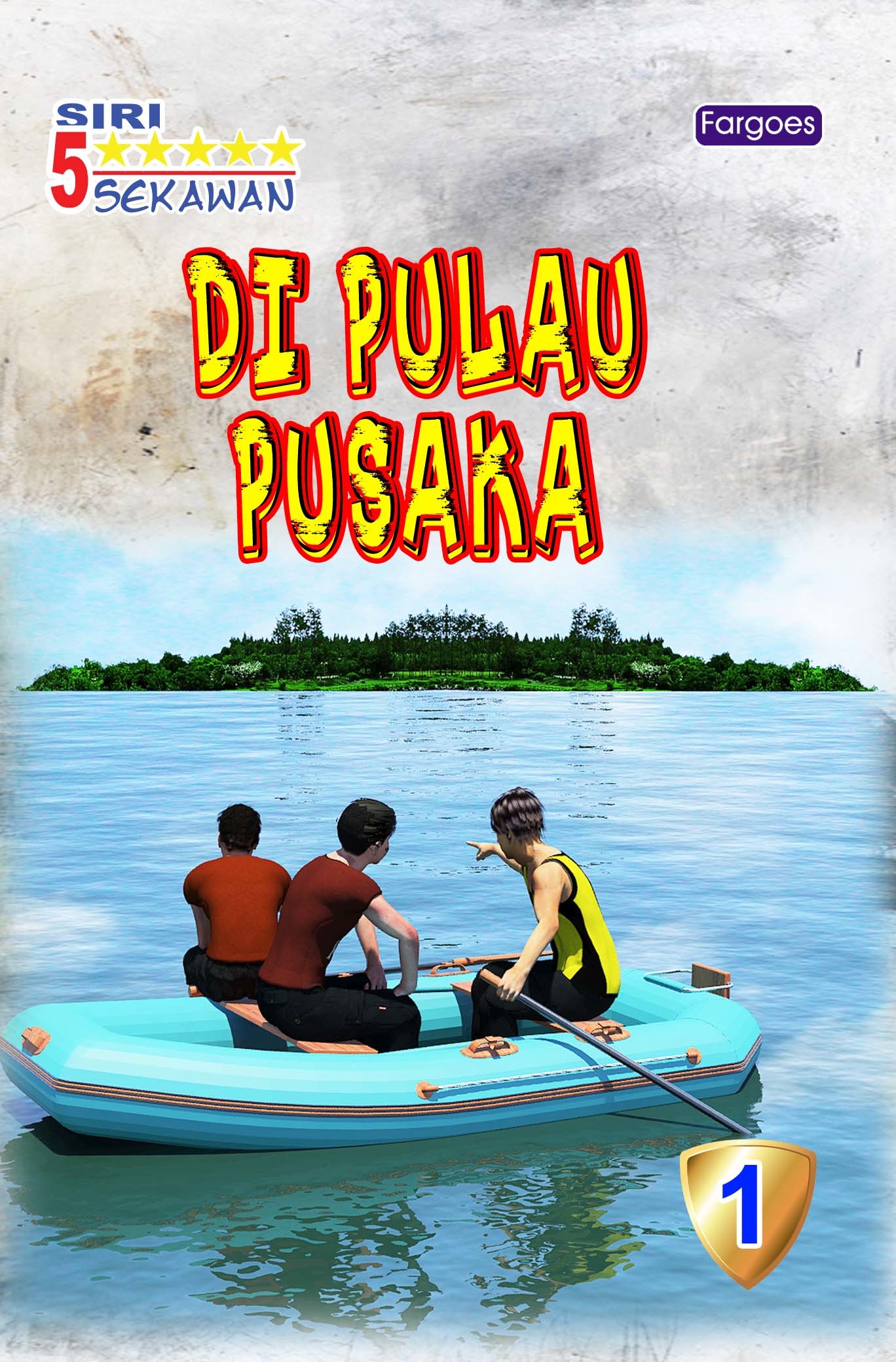 malaiisches Buchcover: "5 Sekawan: Di Pulau Pusaka"