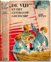 niederländisches Buchcover: "De Vijf en het gestrande goudschip"