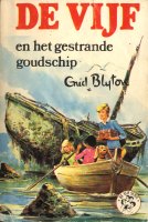 niederländisches Buchcover: "De Vijf en het gestrande goudschip"