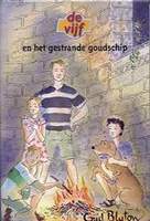 niederländisches Buchcover: "De Vijf en het gestrande goudschip"