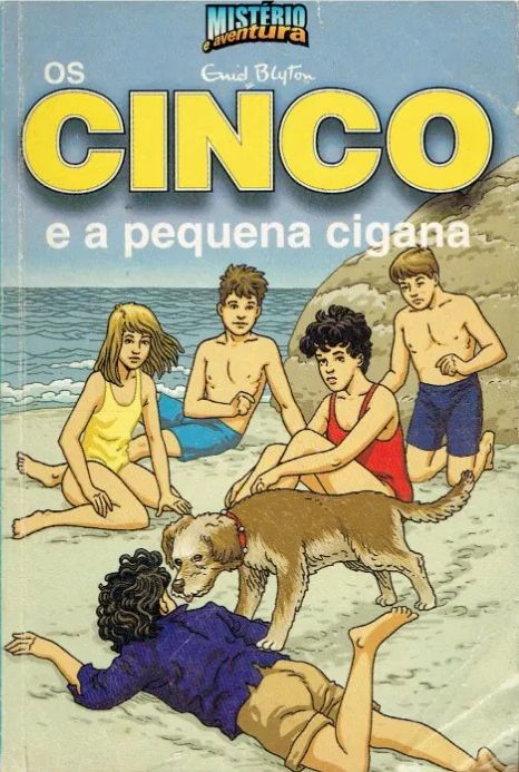 portugiesisches Buchcover: "Os Cinco na Ilha do Tesouro"