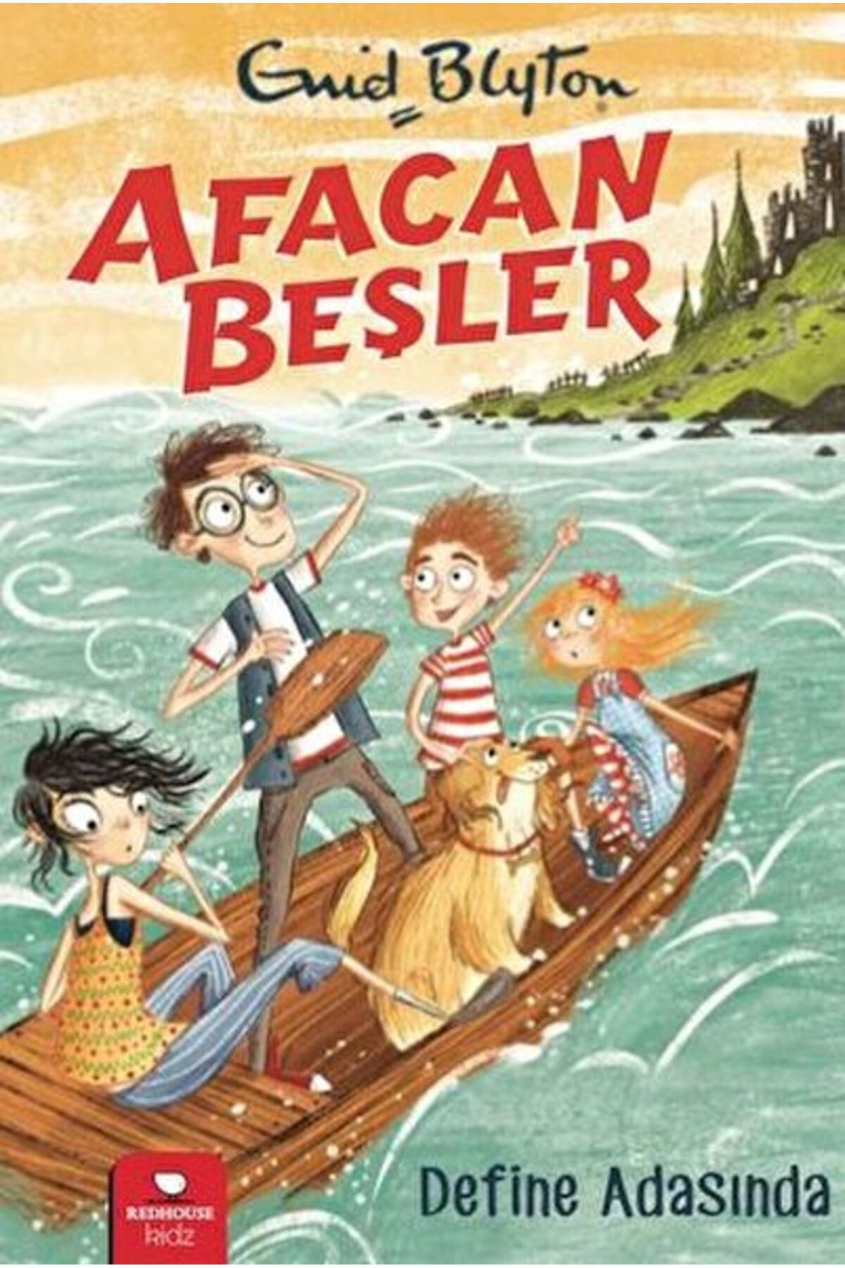 türkisches Buchcover: "Afacan Beşler Define Adasında"