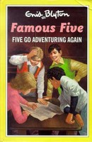 englisches Buchcover: "Five go adventuring again"
