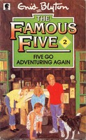 englisches Buchcover: "Five go adventuring again"
