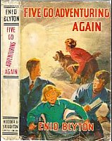 englisches Buchcover: "Five go adventuring again"