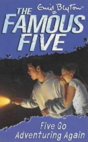 englisches Buchcover: "Five go adventuring again"