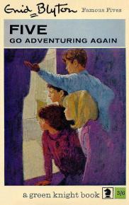 englisches Buchcover: "Five go adventuring again"