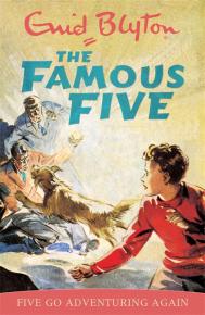 englisches Buchcover: "Five go adventuring again"
