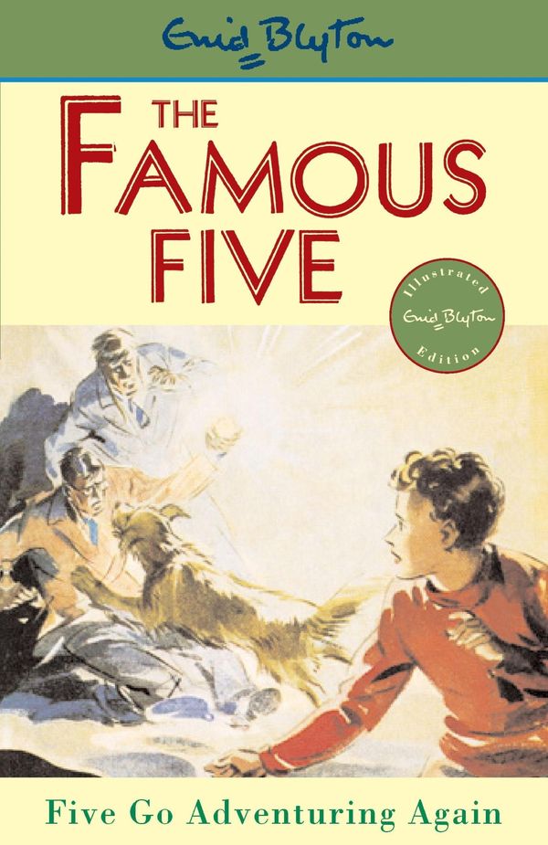 englisches Buchcover: "Five go adventuring again"