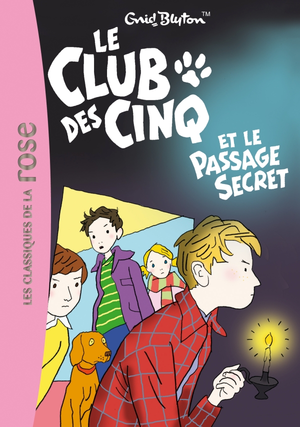 französisches Buchcover: "Le Club des Cinq / Le Club des Cinq et le passage secret / Les Cinq partent pour l´aventure"