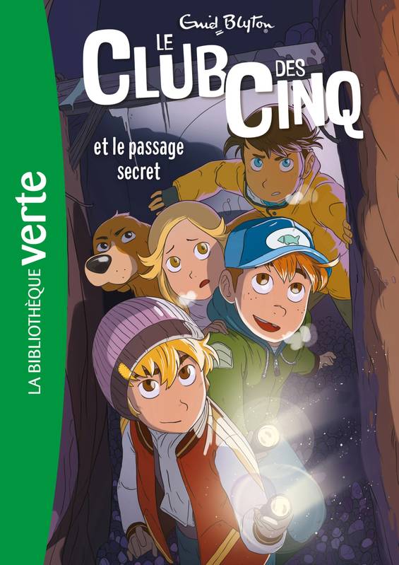 französisches Buchcover: "Le Club des Cinq / Le Club des Cinq et le passage secret / Les Cinq partent pour l´aventure"