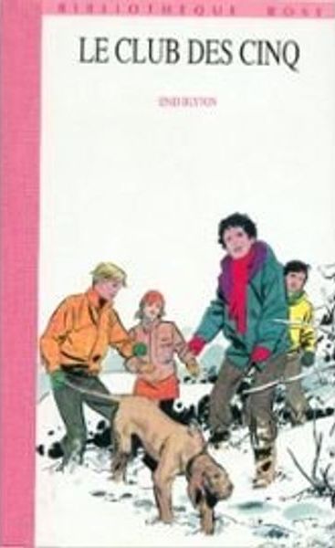 französisches Buchcover: "Le Club des Cinq / Le Club des Cinq et le passage secret / Les Cinq partent pour l´aventure"