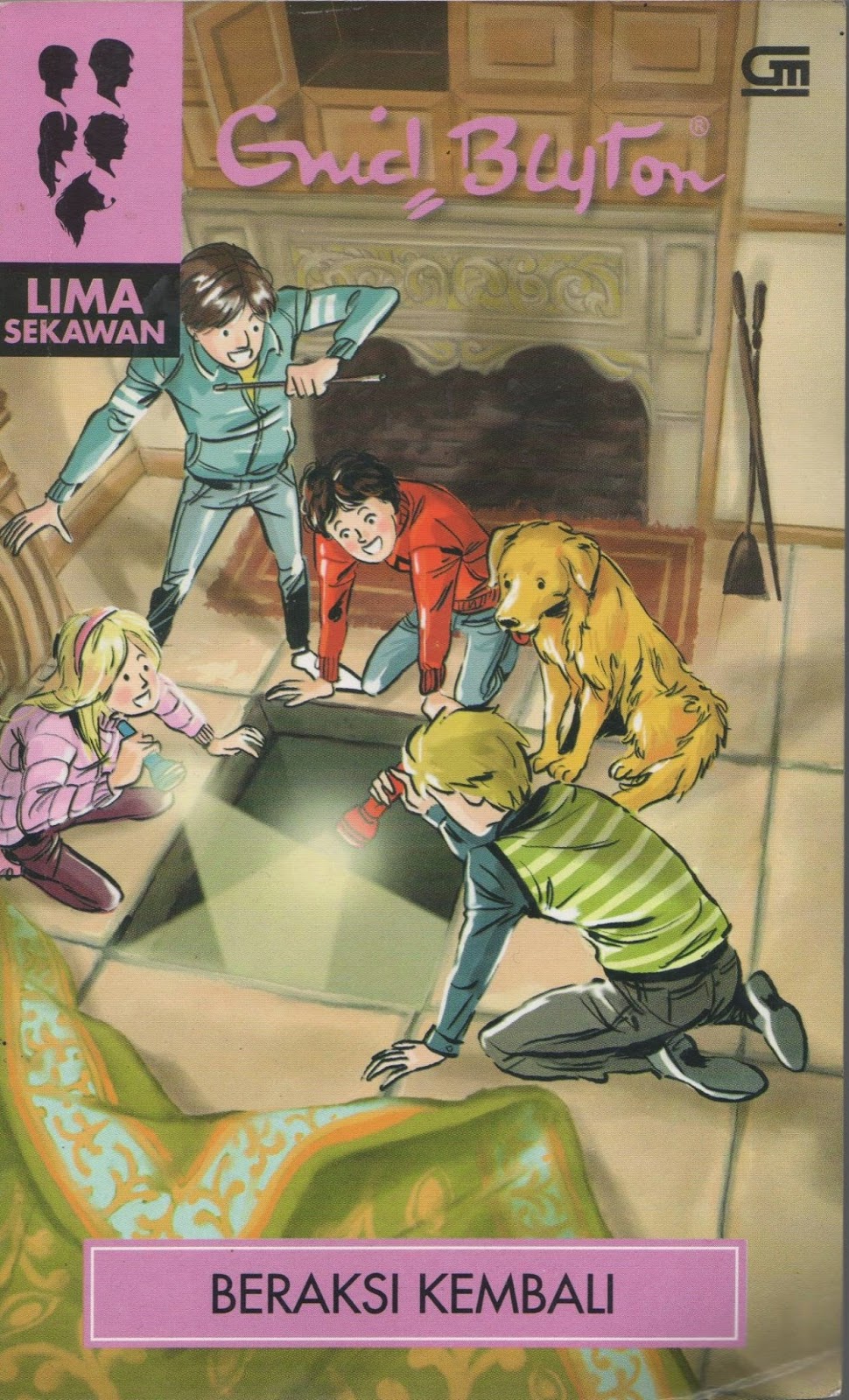 indonesisches Buchcover: "Seri Lima Sekawan: Beraksi Kembali"