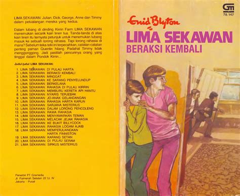indonesisches Buchcover: "Seri Lima Sekawan: Beraksi Kembali"