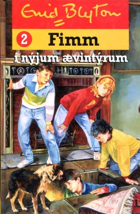 Isländisches Buchcover: "Fimm í nýjum ævintýrum"