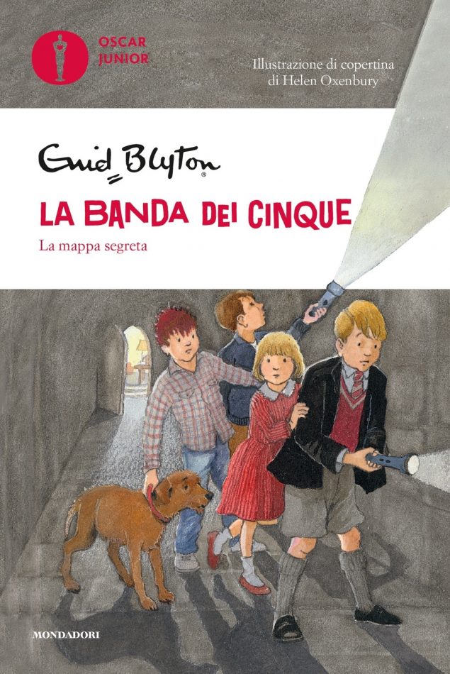 italienisches Buchcover: "Il passaggio segreto / I cinque attraverso i muri / La mappa segreta"