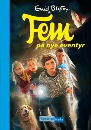 norwegisches Buchcover: "Fem på nye eventyr"