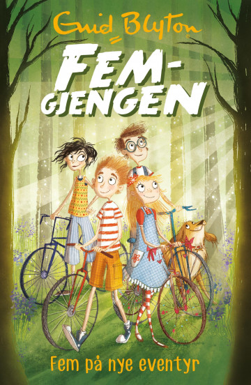 norwegisches Buchcover: "Fem på nye eventyr"