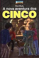 portugiesisches Buchcover: "Nova Aventura dos Cinco / Os Cinco numa Nova Aventura"