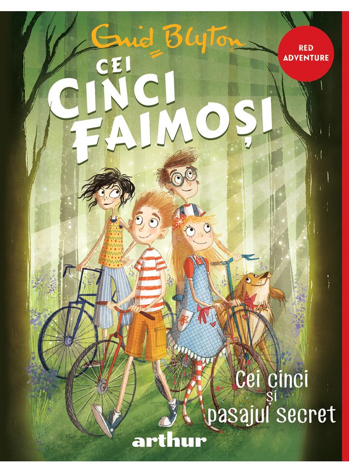 rumänisches Buchcover: "Cei cinci și pasajul secret"