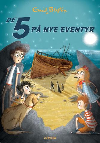 dänisches Buchcover: "De fem på nye eventyr / De 5 stikker af"